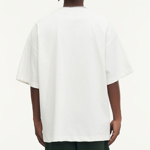 Vente en gros 100% coton T-shirts vierges pour hommes T-shirt surdimensionné imprimé personnalisé T-shirt à manches courtes grande taille pour hommes - Product Image 3