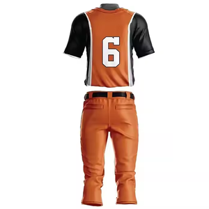Ensemble d'uniformes de baseball personnalisés en gros avec impression numérique, respirant, séchage rapide, 100 % polyester, vêtements de sport, logo personnalisé, options grandes tailles - Product Image 5