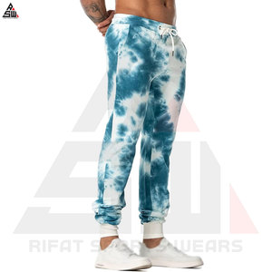 Pantalon ajusté surdimensionné en coton pour hommes personnalisé respirant taille élastique toile sublimation - Product Image 6