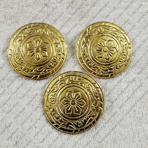 Broche de fibula ostrogótica medieval de cobre con hebilla para colgar espada Tiger Touch TT-7796 PK - Product Image 3