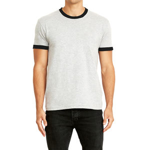 เสื้อยืดริงเกอร์แขนสั้นสำหรับผู้ใหญ่และชาย - Product Image 4