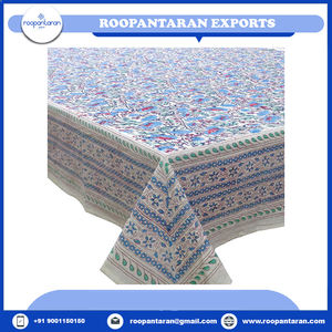 Nappe en coton de qualité supérieure, fabriquée en usine, imprimée à la main, artisanat intemporel, nappes en pur coton à vendre - Product Image 2