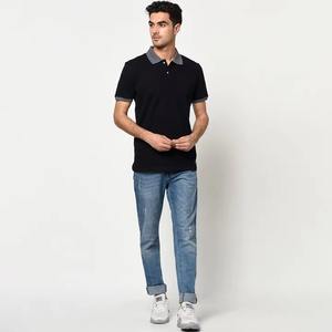 Hombre personalizado al aire libre para Polos transpirable casual patrón sólido con logotipo de talla grande al por mayor - Product Image 5