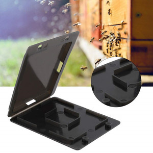Piège à coléoptères en plastique noir pour <span class=keywords><strong>ruche</strong></span>, outils de collecte réutilisables pour l'entretien des ruches - Product Image 3