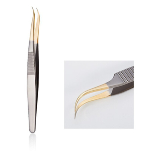 <b>Applicator</b> False Lashes Device OEM Hot Sale Cosmetic Makeup <b>Eyelash</b> Tweezers Multi-Functional Tweezes salon lash tweezer lash 65 - Product Image 3