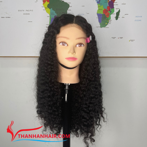 Pelucas delanteras con cierre de encaje HD directamente de fábrica, extensiones de cabello humano vietnamita crudo, pelucas rizadas birmanas de cabello virgen - Product Image 2