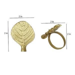 Anneaux de serviette papillon et feuille de haute qualité coulés pour les mariages anniversaires toute autre occasion cadeaux de mariage et d'anniversaire - Product Image 4