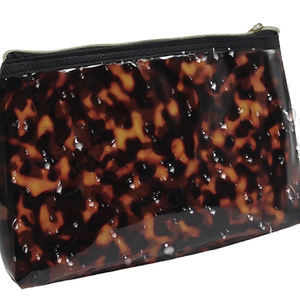 Trousse de maquillage en toile écologique personnalisée avec fermeture éclair Grande pochette léopard Trousse de maquillage cosmétique en toile naturelle - Product Image 5