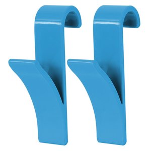 LOT OF 2 BLUE <b>TOWEL</b> DRYER <b>HOOKS</b> - Product Image 1