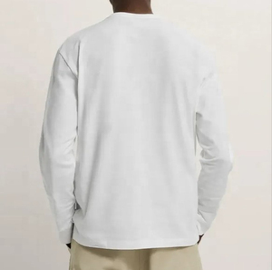 T-shirt à manches longues pour hommes T-shirt à col rond côtelé de haute qualité et de luxe pour hommes - Product Image 2