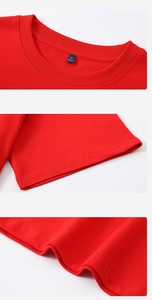 T-shirt personnalisé en coton écologique côtelé de qualité luxueuse pour homme Col rond durable T-shirt à manches courtes vierge pour homme Pour homme - Product Image 3