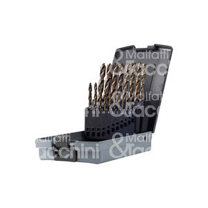 Jeu de forets en acier rapide au cobalt 0,5 mm, étui ABS, modèle 337907 - Product Image 1