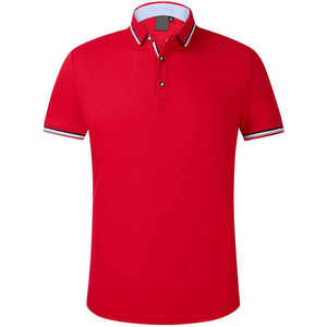 เสื้อโปโลผู้ชายผ้าฝ้าย100% เทอร์รี่180กรัมเสื้อลำลองสีพื้นแห้งเร็วระบายอากาศได้ดีแขนสั้นเป็นทางการออกแบบได้ตามต้องการ - Product Image 6