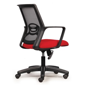 HOM1041-01 Chaise de bureau pivotante contemporaine et minimaliste avec dossier en maille, hauteur réglable, base en plastique pour usage en atelier - Product Image 2