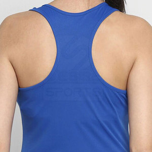 Débardeur pour femme adulte, marque privée, respirant, séchage rapide, écologique, en tissu polyester/coton, vente en gros, best-seller pour la gym - Product Image 6