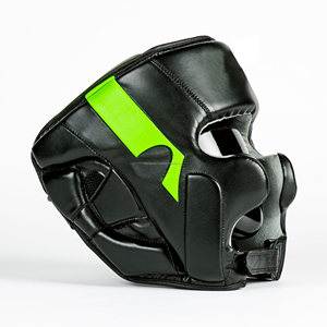 Protector de Cabeza de Cuero para Niños Fly Boxing, Diseño Clásico con Logotipo Personalizado, Protector de Cabeza con Cordones para Esquí y Equitación, Equipo de Sparring - Product Image 1