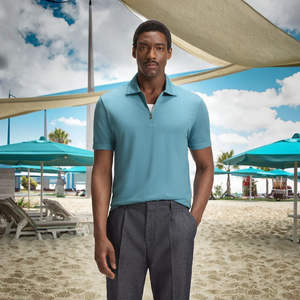 Camiseta Formal de Manga Corta con Cuello Redondo para Hombre BlanqWear, Ajuste Holgado, 100% Algodón Premium de 280g, Antibacteriana y de Secado Rápido - Product Image 2