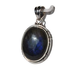 Cabochon de Labradorite en argent Sterling 925, pendentif unisexe, pierres de cristal de guérison naturelles - Product Image 3
