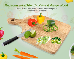 Nuevo estilo Acacia Chopper Board Tabla de cortar reversible de doble cara Equipo de catering de cocina para restaurantes - Product Image 2