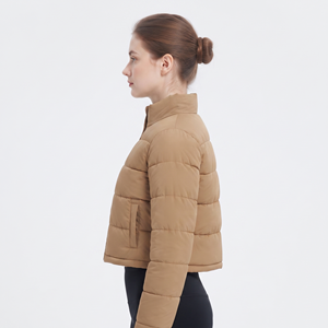 Cheap Rates Best Sale Winter Short Body Women's <b>Jackets</b> 2026 Customize Style Long Sleeve <b>Cropped</b> Women Puffer <b>Jacket</b> OEM - Product Image 2