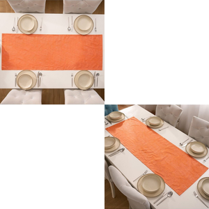 Custom Design 100% Cotton Decorative Rectangular Orange Table <b>Runner</b> 50x150 cm Home Dining Decoration - Product Image 5