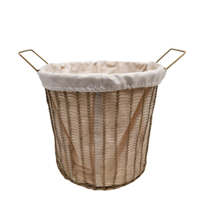 Modern Design Handmade Decorative Iron Cloth <b>Storage</b> <b>Basket</b> Round Shape Black Finished for Tabletop Laundry & <b>Toy</b> <b>Storage</b> <b>Basket</b> - Product Image 2