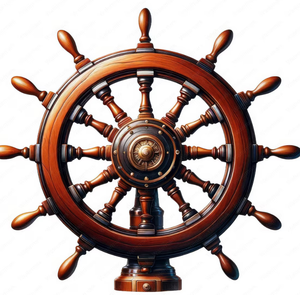 Clipart de Rueda Marítima de Alta Calidad |   Paquete de Imágenes Decorativas de Ruedas Náuticas Marítimas, Decoración Hecha a Mano con Ruedas de Barco de la Mejor Calidad - Product Image 2