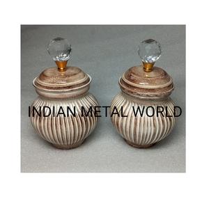 Set of 4 <b>dry</b> fruits jar with metal jar fantastic design great quality <b>dry</b> fruits <b>container</b> for tableware <b>dry</b> fruits jar - Product Image 3