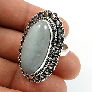 New Arrival Luxury Design 925 Silver Natural Aquamarine Gemstone Oval Shape Ethnic <b>Ring</b> <b>Indian</b> Artisan Look Handcrafted Jewelry - Product Image 4