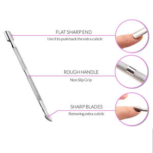 Nail Cuticle Pusher Personal Care Fournitures pour ongles en acier inoxydable pour les professionnels outil de beauté pour les femmes - Product Image 4
