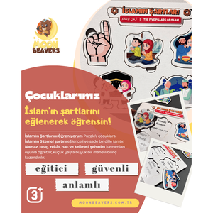 Học các trụ cột của Hải Ly câu đố bằng gỗ islam - Product Image 2