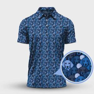 Chemise de golf à manches courtes pour homme, respirante, anti-transpiration, à séchage rapide, col classique, tissu en élasthanne/polyester 220g, logo personnalisé - Product Image 4
