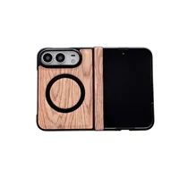 Étui de téléphone en bois pour le dernier iPhone Duo