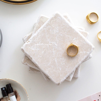 Ensemble de sous-verres en onyx naturel épais de 4 pouces, durables, fabriqués par un fabricant professionnel, écologiques, modernes et élégants, pour la maison et la cuisine