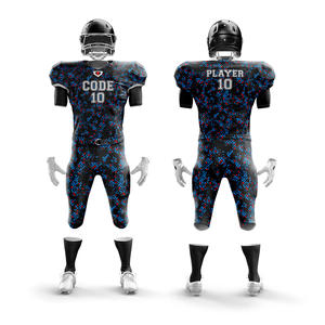 Uniforme de fútbol americano 2025 de alta calidad OEM 100% poliéster transpirable y talla grande sublimado en color de equipo - Product Image 1