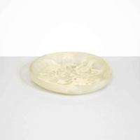 Bol en résine polie fait main, design minimaliste pour la décoration intérieure et le service alimentaire, écologique et compatible lave-vaisselle