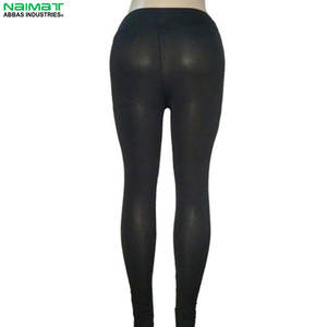 Leggings de fitness pour femmes en gros, taille mi-haute, taille élastique, motif uni, grande taille, respirant, séchage rapide, antibactérien, sans couture - Product Image 4