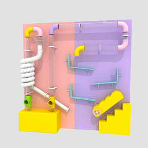 Diversión interactiva en <span class=keywords><strong>la</strong></span> pared <span class=keywords><strong>de</strong></span> experimentos científicos: Parque <span class=keywords><strong>de</strong></span> Atracciones interior con paredes <span class=keywords><strong>de</strong></span> engranajes interactivos y estaciones <span class=keywords><strong>de</strong></span> Ciencia - Product Image 6