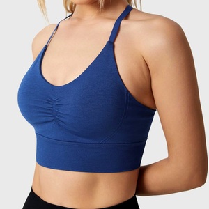 Mujeres Unisex entrenamiento deportivo gimnasio Fitness 2024 alta calidad cuello redondo sin mangas corto cordón atar mujeres deportes Fitness - Product Image 5