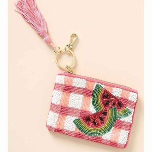 Sac à monnaie perlé fabriqué à la main avec broderie par glowin fashion - Product Image 4