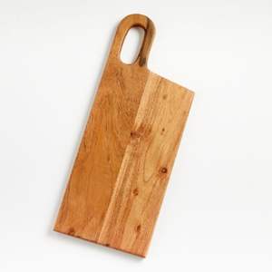Planche à découper en bois de manguier artisanale avec design géométrique décoratif Planche de cuisine élégante pour servir le divertissement à découper - Product Image 6