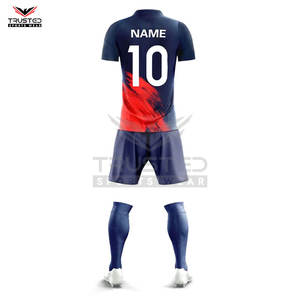 ชุดฟุตบอลพิมพ์ลายชุดฟุตบอลมาใหม่ชุดฟุตบอลตามสั่งชุดฟุตบอลคุณภาพสูง100% ผ้าโพลีเอสเตอร์ - Product Image 3