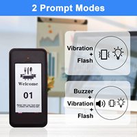Daytech RP01 Système d'appel vibrant pour la gestion des files d'attente en café/clinique, Pager Coaster en ABS pour l'appel des clients
