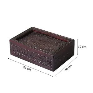 กล่องเก็บเครื่องเทศทำจากไม้เคลือบเคลือบหรูหราคุณภาพระดับพรีเมียมกล่องเก็บเครื่องเทศ - Product Image 6