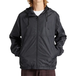 Cortavientos de alta calidad de manga larga impermeable con capucha Cuff hombres sólido a prueba de viento chaqueta al aire libre - Product Image 1