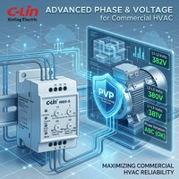 Produsen C-lin Grosir Pelindung Motor Kontrol Industri HHD5-G Relay Pengaman Kehilangan Fasa, Urutan Fasa, Tegangan Lebih/Di Bawah Batas