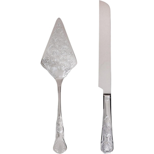 Recién llegado estilo europeo creativo en negrita mango de oro de acero inoxidable cuchillo de pastel de boda y juego de servidor cortador para fiestas occidentales - Product Image 2