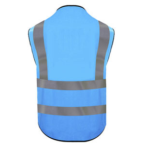 Gilet de sécurité en toile respirante décontractée de style supérieur avec votre propre logo - Product Image 2