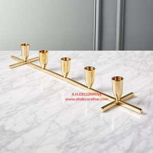 Gold Plated Metal <b>Candle</b> <b>Holders</b> Stand for Christmas Garden Lighting Decoration Classic Design Handmade <b>Candle</b> <b>Holder</b> - Product Image 2