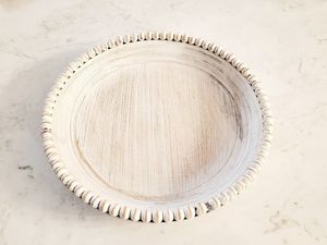 Nouvel arrivage de bols en bois blancs lavés de haute qualité, bords perlés pour noël, vente en gros, fabriqué au Vietnam - Product Image 4